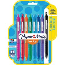 Stylos à bille rétractable InkJoy™ 300 Paquet de 8 couleurs mode variées