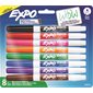 Expo® Low Odour Dry Erase Whiteboard Marker Fine. Pack of 8 assorted