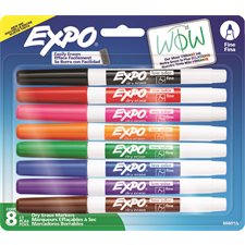 Expo® Low Odour Dry Erase Whiteboard Marker Fine. Pack of 8 assorted