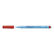 Marqueur effaçable Lumocolor® Pointe fine. 0,6 mm rouge