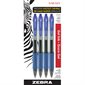 Stylo à bille roulante rétractable Sarasa® 0,7 mm. Paquet de 4 bleu