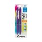 Stylo à bille roulante rétractable effaçable FriXion® Clicker 0,7 mm. Paquet de 2 violet