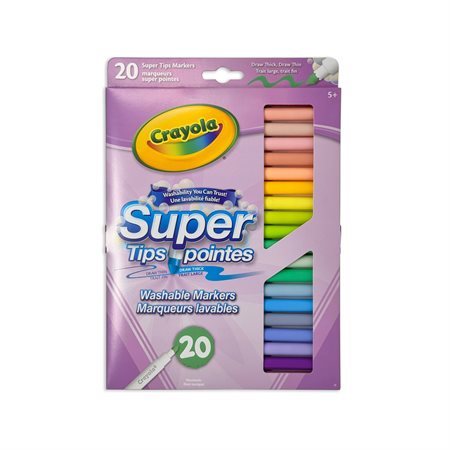 MARKER WASH.SUPER TIPS PASTEL (20)