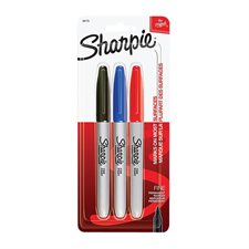 Marqueur fin Sharpie® Paquet de 3 couleurs variées