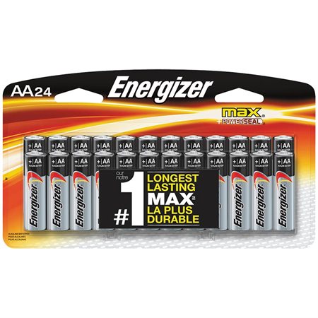 Max Alkaline Batteries AA pkg 24