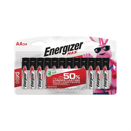 Max Alkaline Batteries AA pkg 24