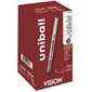 Stylo à bille roulante Vision™ Pointe fine. Boîte de 36 noir