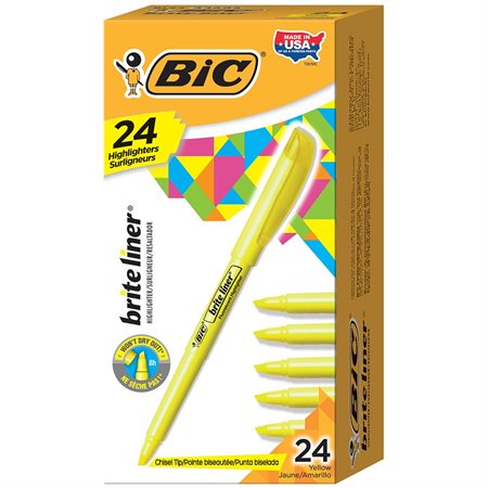 Surligneur de poche Brite Liner® jaune