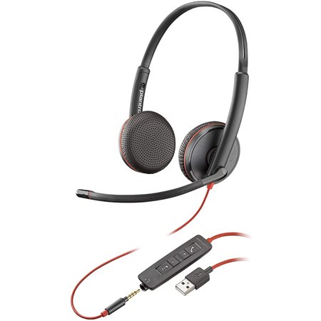 Casque d'écoute série Blackwire C3200 C3225 - Écouteur double