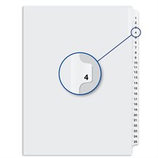 Quest Numerical Litigation Index Dividers 1 to 12 #4