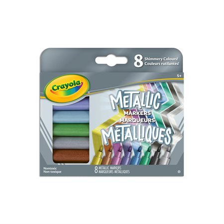 Marqueurs métallique de Crayola - 8 couleurs assorites