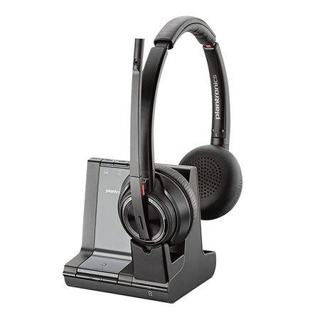 Casque d'écoute téléphonique sans fil Gamme Savi 8200 W8220 – Écouteur double