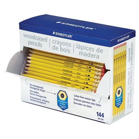 Woodcased Pencils box of 144