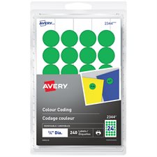 Self-Adhesive Colour Coding Labels green