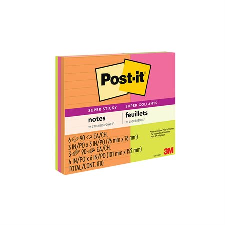 Post-it® Super Sticky Assorted Pack Rio de Janeiro