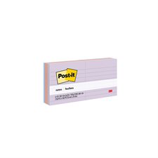 Feuillets Post-it® - collection Peptitude Lignés 3 x 3 po (pqt 6)