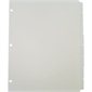 Plain tab dividers White 8 tabs