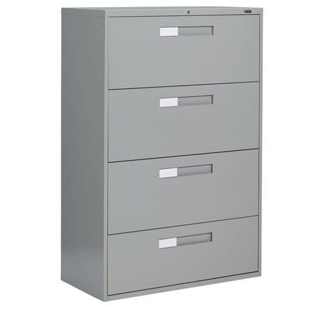 Fileworks® 9300 Lateral Filing Cabinets 4 drawers grey