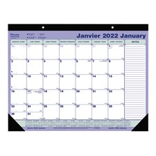 Monthly Desk Pad Calendar (2025) 21-1/4 x 16 in. bilingual