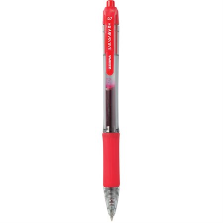 Stylo à bille roulante rétractable Sarasa® 0,7 mm rouge