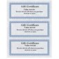 Certificats cadeaux Regent