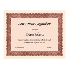 St.James™ Certificates Package of 25 red