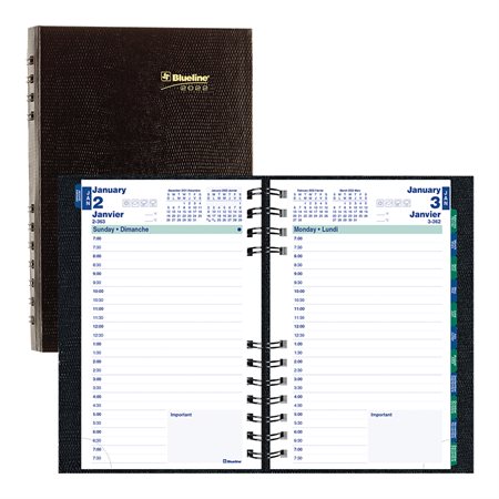 Daily Diary (2025) CoilPro hard cover, Bilingual black