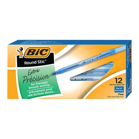 Round Stic™ Ballpoint Pens Fine point blue