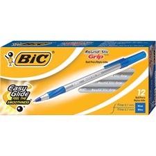 Stylos à bille Round Stic™ Grip Pointe fine bleu