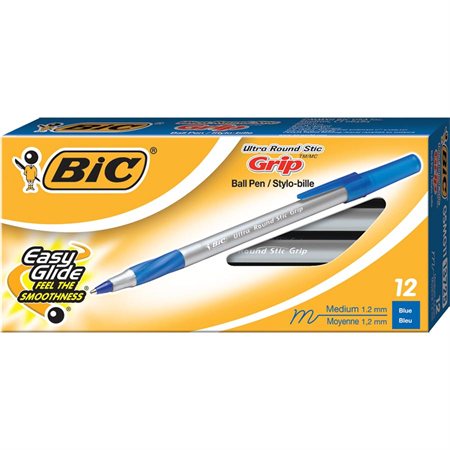 Stylos à bille Round Stic™ Grip Pointe moyenne bleu