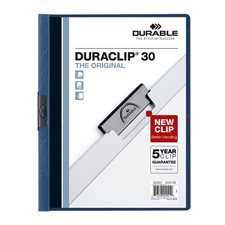 Couverture de présentation DURACLIP® Capacité de 30 feuilles bleu foncé