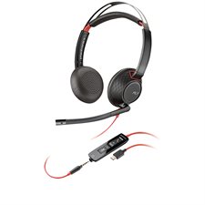 Casque téléphonique Blackwire 5200 Series C5220C - écouteur double