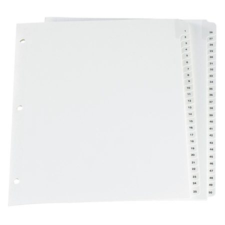 Pre-Printed Dividers 1-50