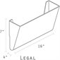Magnetic Legal Wall Pocket - Assorted Colors