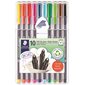 Triplus® Fineliner Marker Package of 10 assorted colours