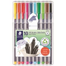 Triplus® Fineliner Marker Package of 10 assorted colours