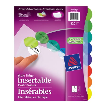 Style Edge Dividers 8 tabs