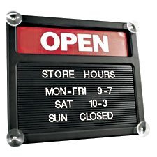 Open / Closed letter board letter board