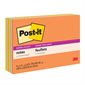 Feuillets super collants Post-it® - collection coup de pouce 6 x 4 po bloc de 45 feuillets (pqt 8)