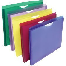 Poly FIle Pockets letter size