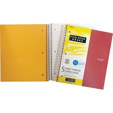 Five Star® Spiral Notebook 5 subjects, 400 pages ruled