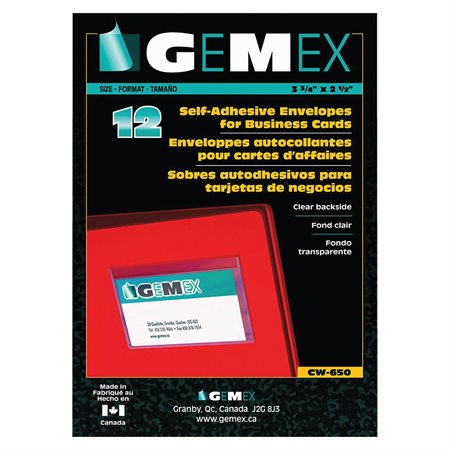 Self-Adhesive Business Card Pockets