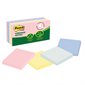 Feuillets plus écologiques Post-it® - collection doux soupçons 3 x 3 po bloc de 100 feuillets (pqt 24)