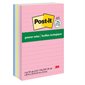 Post-it® Greener Notes - Sweet Sprinkles Collection 4 x 6 in., lined 100-sheet pad (pkg 5)