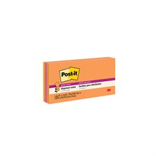 Post-it® Super Sticky Notes - Energy Boost Collection 3 x 3 in., pop-up 90-sheet pad (pkg 6)