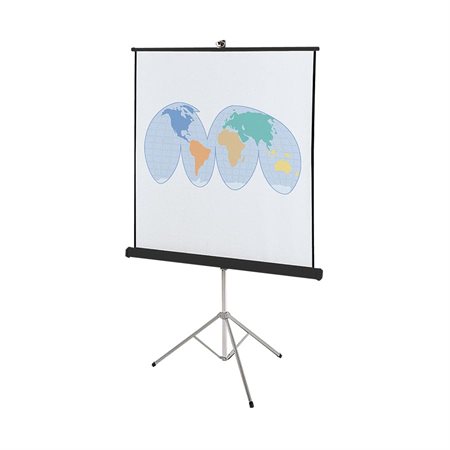 Écran de projection portatif avec trépied 70 x 70"