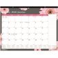 Calendrier sous-main mensuel marguerite rose (2026)