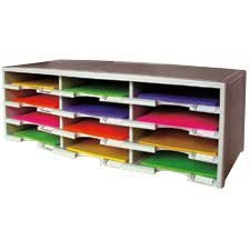 Mailroom Sorter 12 compartments grey