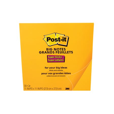 Grands feuillets autoadhésifs Post-it® orange