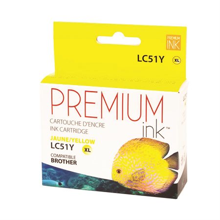 Compatible Ink Jet Cartridge (Alternative to Brother LC51) yellow